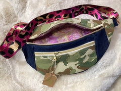 Denim camo pink