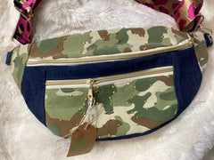 Denim camo pink
