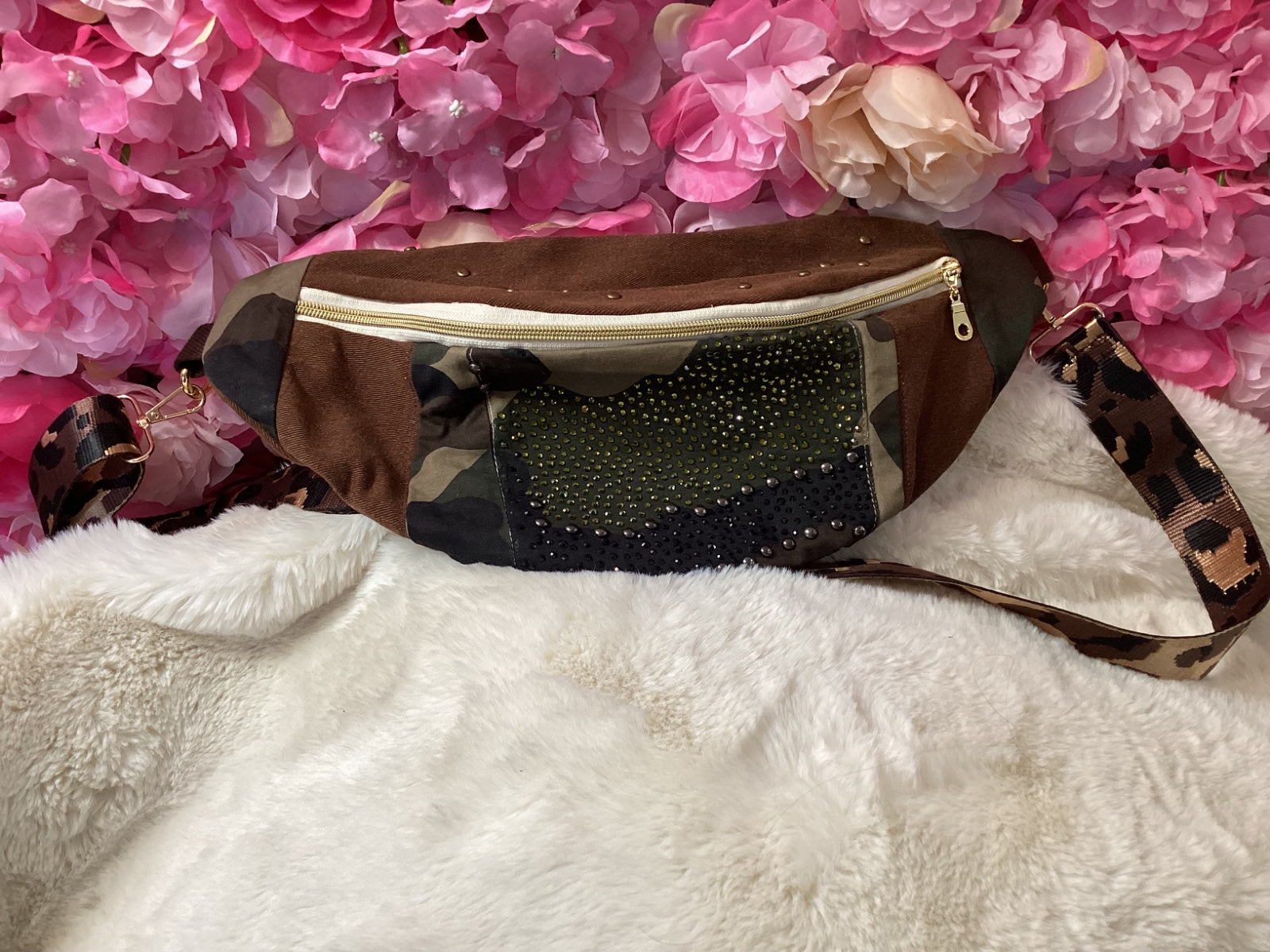 Reclaimed Denim Sling Bag