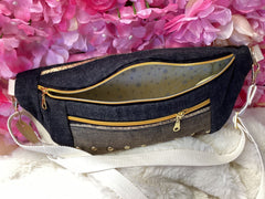 Gold Stripe Bags