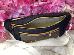 Gold Stripe Bags